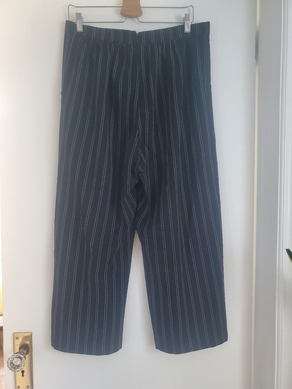 Allison Wonderland black and white pinstripe pants - Picture 2 of 3